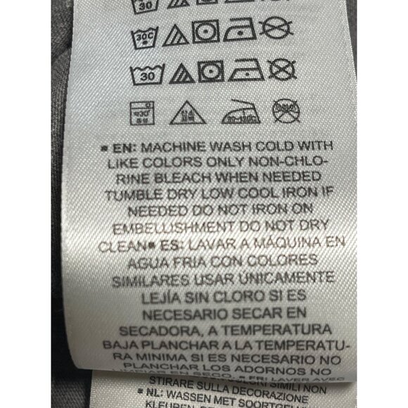 Notre Dame Womens Long Sleeve Crop Top Gray XXL Box Seat Clothing Co Genuine Tag - Picture 8 of 8